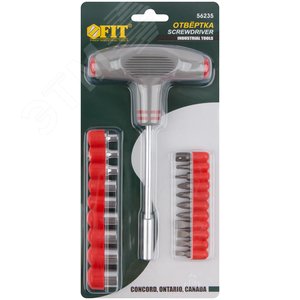 Отвертка Т-образная, 11 CrV бит и 9 головок - фото 3