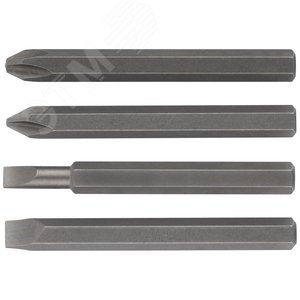 Изображение товара Биты для ударной отвертки CrV набор 4 шт 75 мм (шт)