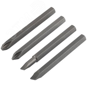 Биты для ударной отвертки CrV набор 4 шт 75 мм - фото 2