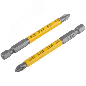 Биты кованые сталь S2 односторонние 75 мм PH2 Профи 2 шт блистер - фото 5