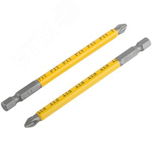 Биты кованые сталь S2 односторонние 100 мм PH2 Профи 2 шт блистер - фото 5