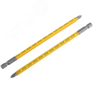 Биты кованые сталь S2 односторонние 100 мм PH2 Профи 2 шт блистер - фото 5