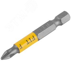 Биты кованые сталь S2 односторонние 50 мм PZ1 Профи 2 шт блистер - фото 2