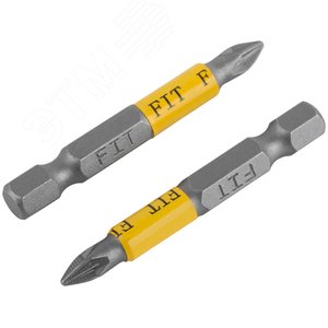 Биты кованые сталь S2 односторонние 50 мм PZ1 Профи 2 шт блистер - фото 5