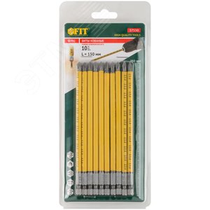 Биты кованые сталь S2 односторонние 150 мм PH2 Профи 10 шт блистер - фото 3