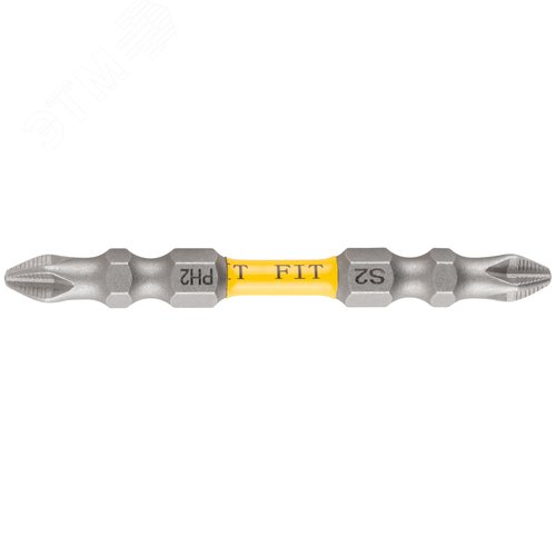 Биты кованые, сталь S2, двусторонние  65 мм PH2/РН2, Профи  2 шт., блистер - фото 1