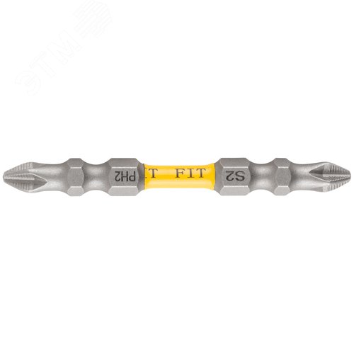 Биты кованые, сталь S2, двусторонние  65 мм PH2/РН2, Профи 10 шт., блистер - фото 1