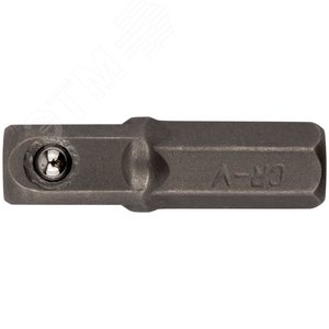 Адаптер с биты на головку для отвертки CrV 1/4-1/4'', 25 мм (10 шт.)'' - фото 1