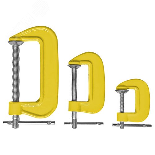 "Струбцины тип ""G"", набор 3 шт. 1"", 2"", 3""" - фото 1