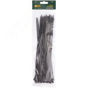 Хомуты нейлоновые, черные для проводов 50шт., 250х3,6мм - фото 2