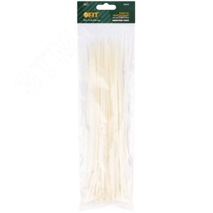 Хомуты нейлоновые, белые для проводов, 50 шт., 250X3 - фото 2