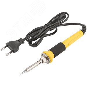 Паяльник 220В, керамический нагревательный элемент,пластиковая ручка, конусное медное жало, 50Вт - фото 2