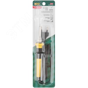 Паяльник 220В, керамический нагревательный элемент,пластиковая ручка, конусное медное жало, 50Вт - фото 3