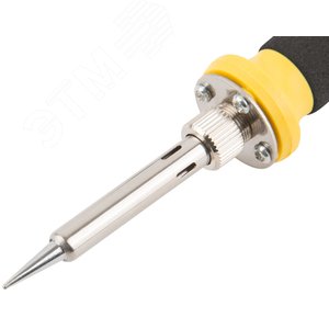 Паяльник 220В, керамический нагревательный элемент,пластиковая ручка, конусное медное жало, 50Вт - фото 6