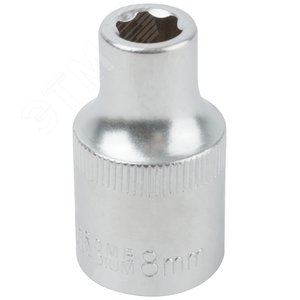 Головка 6-гранная CrV 1/2'' 8 мм - фото 2