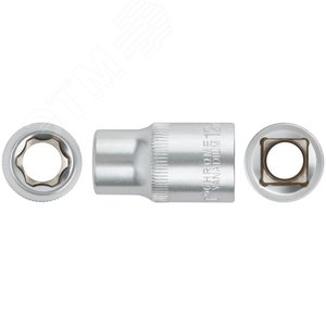 Головка 6-гранная CrV 1/2'' 12 мм - фото 1