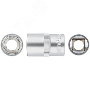 Головка 6-гранная CrV 1/2'' 17 мм - фото 1