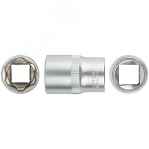 Головка 6-гранная CrV 1/2'' 19 мм - фото 1