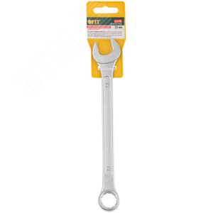 Ключ комбинированный ''Хард'', хромированное покрытие 18 мм - фото 3