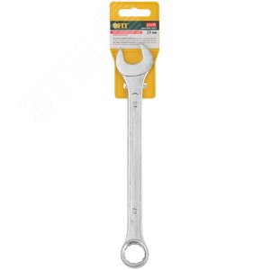 Ключ комбинированный ''Хард'', хромированное покрытие 19 мм - фото 3
