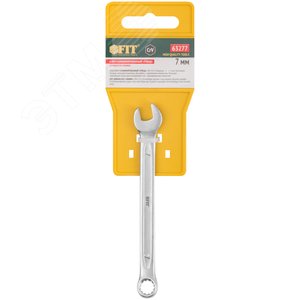 Ключ комбинированный усиленный ''Гранд'', CrV, холодный штамп 7 мм - фото 3