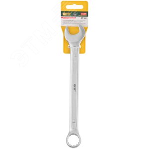 Ключ комбинированный усиленный ''Гранд'', CrV, холодный штамп 19 мм - фото 3