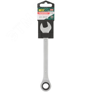 Ключ комбинированный трещоточный, CrV реверсивный механизм 14 мм - фото 3