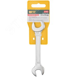 Ключ рожковый ''Хард'', хромированное покрытие 13х14 мм - фото 3