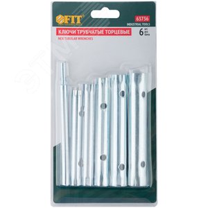Ключи трубчатые, набор 6 шт (8-17 мм) - фото 3