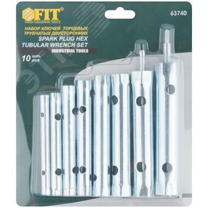 Ключи трубчатые, набор 10 шт (6-22 мм) - фото 3