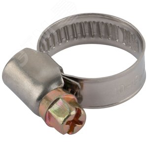 Хомут обжимной (нержавеющая сталь) 10-19 мм - фото 2