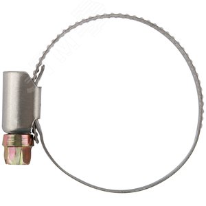 Хомут обжимной (нержавеющая сталь) 30-45 мм - фото 3