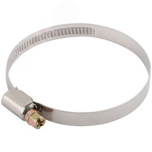 Хомут обжимной (нержавеющая сталь) 50-70 мм - фото 2