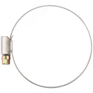 Хомут обжимной (нержавеющая сталь) 50-70 мм - фото 3