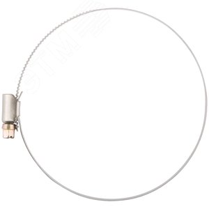 Хомут обжимной (нержавеющая сталь) 90-110 мм - фото 3