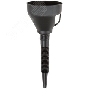 Воронка автомобильная пластиковая 120 мм черная - фото 1