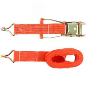 Ремень для крепления груза, храповый механизм 196 мм, лента 50 мм x 6 м, 2000 / 4000 кг - фото 2