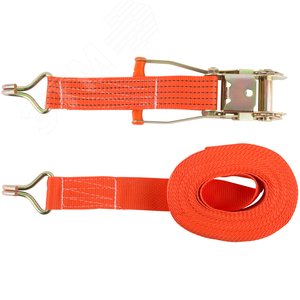 Ремень для крепления груза, храповый механизм 196 мм, лента 50 мм x 10 м, 2000 / 4000 кг - фото 2