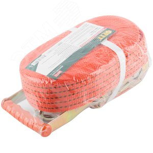 Ремень для крепления груза, храповый механизм 196 мм, лента 50 мм x 10 м, 2000 / 4000 кг - фото 3