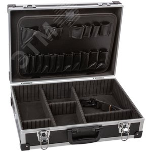 Ящик для инструмента алюминиевый (43X31X13 см) черный - фото 3