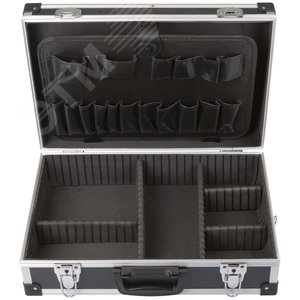 Ящик для инструмента пластиковый усиленный алюминием (43 x 31 x 13 см) черный 65633 FIT - 2