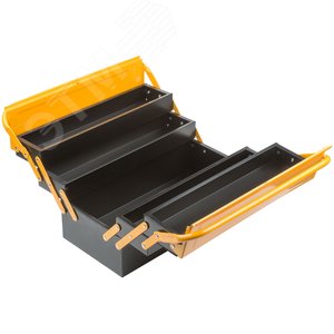 Ящик для инструмента металлический с 4-мя раздвижными отделениями 420х200х200 мм 65679 FIT - 4