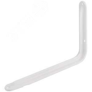 Уголок-кронштейн усиленный белый 230x350 мм (1,0 мм) - фото 3