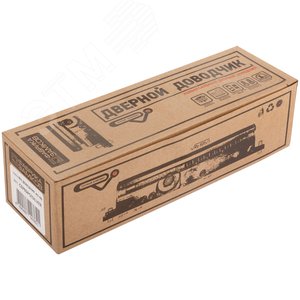 Доводчик дверной ''Фабрика замков'' на стальной тяге, серебро 40-60 кг - фото 2