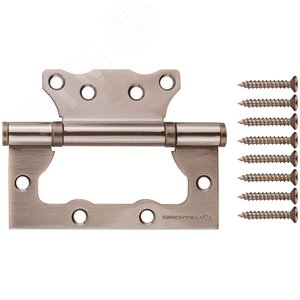 Изображение товара Петля дверная универсальная (без врезки) ''PALLADIUM'' 100 мм старая бронза (2ВВ - 100 АВ) (шт)