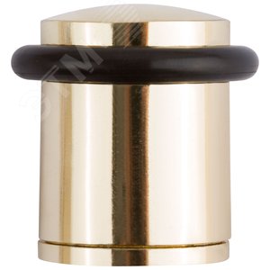 Ограничитель дверной малый с резиновой вставкой (Аллюр 588А-2) золото - фото 2