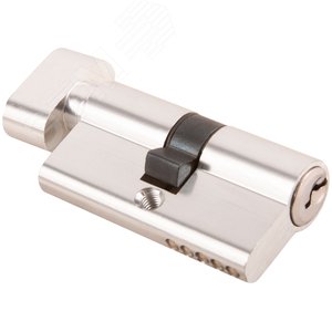 Цилиндровый механизм ''Фабрика замков'' 60 мм, ключ-завертка, хром - фото 2