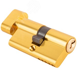 Цилиндровый механизм ''Фабрика замков'' 60 мм, ключ-завертка, латунь - фото 2