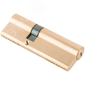 Цилиндровый механизм с перекодировкой ключей (Аллюр) 90 мм, ключ-ключ, золото - фото 2