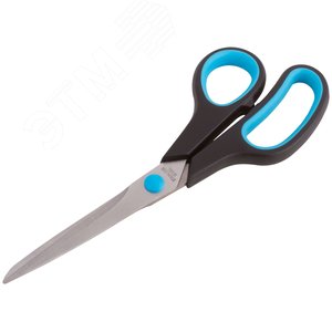 Ножницы бытовые нержавеющие, прорезиненные ручки, толщина лезвия 2.0 мм, 225 мм 67378 FIT - 2